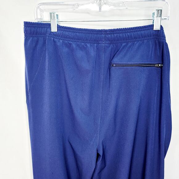 Under Armour Navy Blue Men's Tie Waist Zipper at Ankle Gym Running Pants Size M - Picture 8 of 9